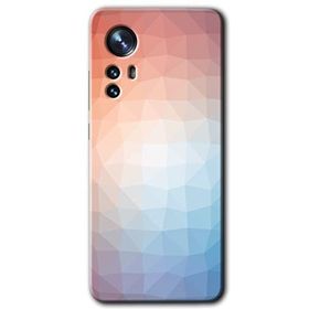 Xiaomi Mi 12 Pro Polygon Graident 3 Baskılı Uyumlu Silikon Kılıf