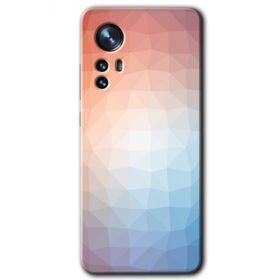 Xiaomi Mi 12 Pro Polygon Graident 3 Baskılı Uyumlu Silikon Kılıf