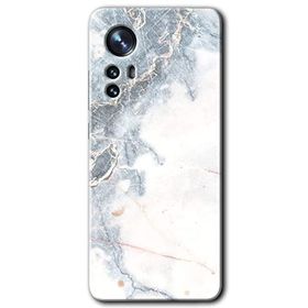 Xiaomi Mi 12 Pro White Marble Baskılı Uyumlu Silikon Kılıf