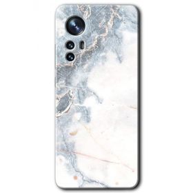Xiaomi Mi 12 Pro White Marble Baskılı Uyumlu Silikon Kılıf