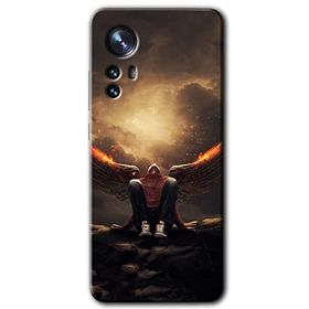 Xiaomi Mi 12 Pro Wings of Power Baskılı Uyumlu Silikon Kılıf