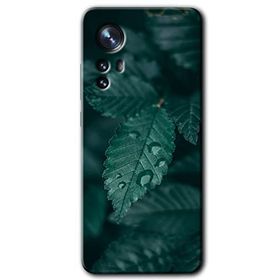 Xiaomi Mi 12 Pro Yağmurlu Yaprak Baskılı Uyumlu Silikon Kılıf