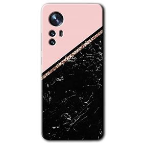 Xiaomi Mi 12 Pro Yarım Mermer Baskılı Uyumlu Silikon Kılıf