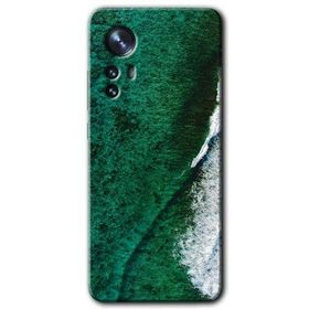 Xiaomi Mi 12 Pro Yeşil Okyanus Baskılı Uyumlu Silikon Kılıf