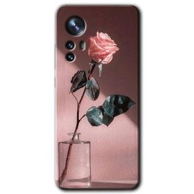 Xiaomi Mi 12 Retro Gül Baskılı Uyumlu Silikon Kılıf