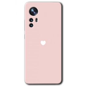 Xiaomi Mi 12 Sade Kalp Baskılı Uyumlu Silikon Kılıf