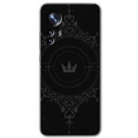 Xiaomi Mi 12 Siyah Mandala 1 Baskılı Uyumlu Silikon Kılıf