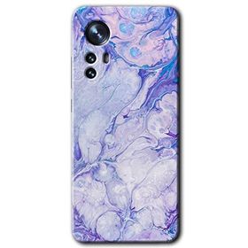 Xiaomi Mi 12 Spots Lilac Baskılı Uyumlu Silikon Kılıf
