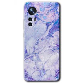 Xiaomi Mi 12 Spots Lilac Baskılı Uyumlu Silikon Kılıf