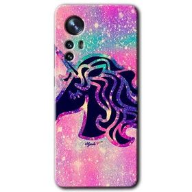 Xiaomi Mi 12 Unicorn Kristal Baskılı Uyumlu Silikon Kılıf