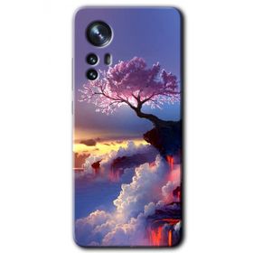 Xiaomi Mi 12 Wash Red Wall Baskılı Uyumlu Silikon Kılıf