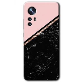 Xiaomi Mi 12 Yarım Mermer Baskılı Uyumlu Silikon Kılıf