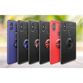 Xiaomi Mi 6x Ravel Yüzüklü Standlı Silikon Kapak Cep Telefonu Kılıfı