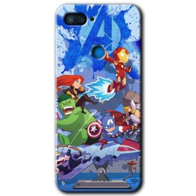 Xiaomi Mi 8 Lite Avengers Cartoon Baskılı Uyumlu Silikon Kılıf