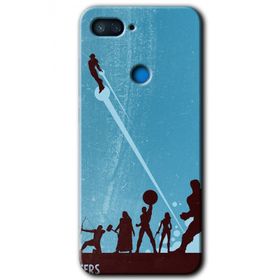 Xiaomi Mi 8 Lite Avengers Team Baskılı Uyumlu Silikon Kılıf
