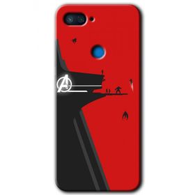 Xiaomi Mi 8 Lite Avengers Tower Baskılı Uyumlu Silikon Kılıf