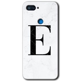Xiaomi Mi 8 Lite Beyaz Mermer Desenli D Harfi Baskılı Uyumlu Silikon Kılıf