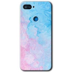 Xiaomi Mi 8 Lite Blue Art Baskılı Uyumlu Silikon Kılıf