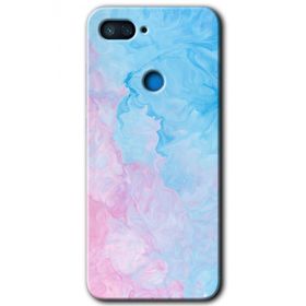 Xiaomi Mi 8 Lite Blue Art Baskılı Uyumlu Silikon Kılıf