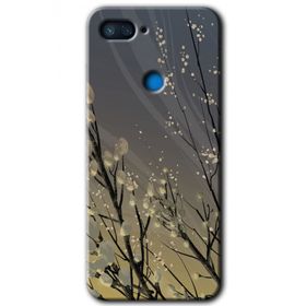 Xiaomi Mi 8 Lite Branches Flowers Baskılı Uyumlu Silikon Kılıf