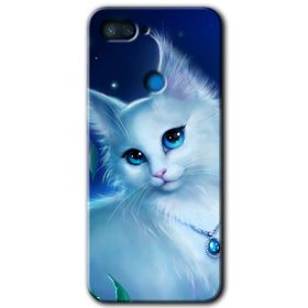 Xiaomi Mi 8 Lite Cat Glance Baskılı Uyumlu Silikon Kılıf