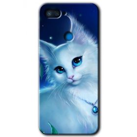 Xiaomi Mi 8 Lite Cat Glance Baskılı Uyumlu Silikon Kılıf