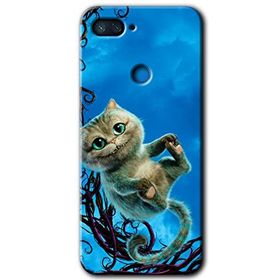 Xiaomi Mi 8 Lite Çılgın Kedi Baskılı Uyumlu Silikon Kılıf