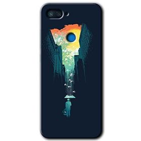Xiaomi Mi 8 Lite City Bird Sky Baskılı Uyumlu Silikon Kılıf