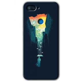 Xiaomi Mi 8 Lite City Bird Sky Baskılı Uyumlu Silikon Kılıf