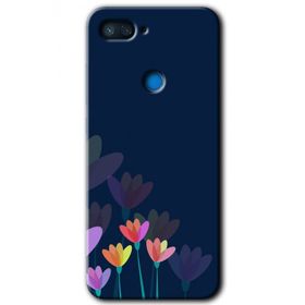 Xiaomi Mi 8 Lite Çizim Çiçekleri Baskılı Uyumlu Silikon Kılıf