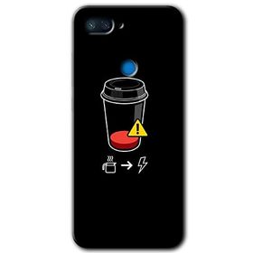 Xiaomi Mi 8 Lite Coffee Battery Baskılı Uyumlu Silikon Kılıf