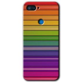 Xiaomi Mi 8 Lite Colorful Lines Baskılı Uyumlu Silikon Kılıf