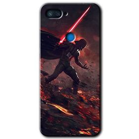 Xiaomi Mi 8 Lite Darh Vader Wars Baskılı Uyumlu Silikon Kılıf