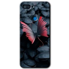 Xiaomi Mi 8 Lite Dark Butterfly Baskılı Uyumlu Silikon Kılıf