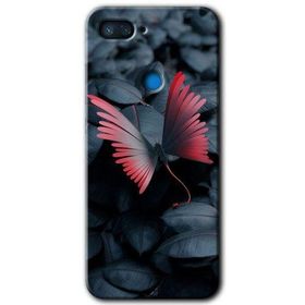 Xiaomi Mi 8 Lite Dark Butterfly Baskılı Uyumlu Silikon Kılıf