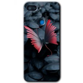 Xiaomi Mi 8 Lite Dark Butterfly Baskılı Uyumlu Silikon Kılıf