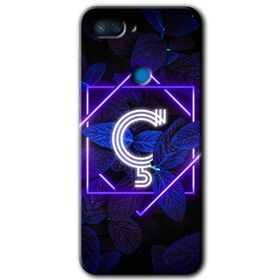 Xiaomi Mi 8 Lite Dark Neon Yaprak Ç Harfi Baskılı Uyumlu Silikon Kılıf