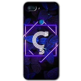 Xiaomi Mi 8 Lite Dark Neon Yaprak Ç Harfi Baskılı Uyumlu Silikon Kılıf