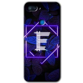Xiaomi Mi 8 Lite Dark Neon Yaprak E Harfi Baskılı Uyumlu Silikon Kılıf