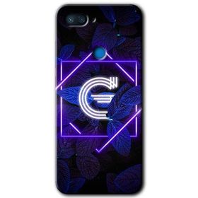 Xiaomi Mi 8 Lite Dark Neon Yaprak G Harfi Baskılı Uyumlu Silikon Kılıf
