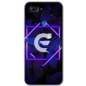Xiaomi Mi 8 Lite Dark Neon Yaprak G Harfi Baskılı Uyumlu Silikon Kılıf