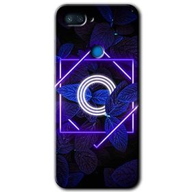 Xiaomi Mi 8 Lite Dark Neon Yaprak Ö Harfi Baskılı Uyumlu Silikon Kılıf