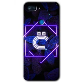 Xiaomi Mi 8 Lite Dark Neon Yaprak Ö Harfi Baskılı Uyumlu Silikon Kılıf