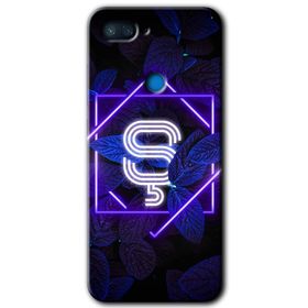 Xiaomi Mi 8 Lite Dark Neon Yaprak Ş Harfi Baskılı Uyumlu Silikon Kılıf