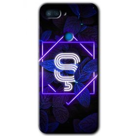 Xiaomi Mi 8 Lite Dark Neon Yaprak Ş Harfi Baskılı Uyumlu Silikon Kılıf