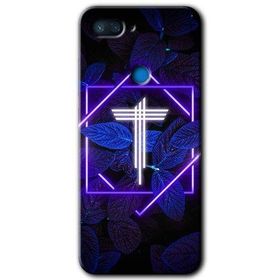 Xiaomi Mi 8 Lite Dark Neon Yaprak T Harfi Baskılı Uyumlu Silikon Kılıf