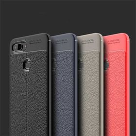 Xiaomi Mi 8 Lite Deri Görünümlü Niss Silikon Kılıf