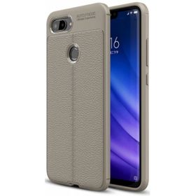 Xiaomi Mi 8 Lite Deri Görünümlü Niss Silikon Kılıf