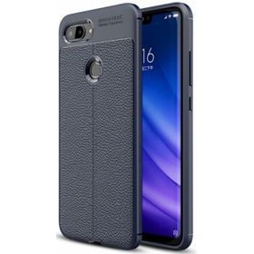 Xiaomi Mi 8 Lite Deri Görünümlü Niss Silikon Kılıf