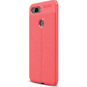 Xiaomi Mi 8 Lite Deri Görünümlü Niss Silikon Kılıf
